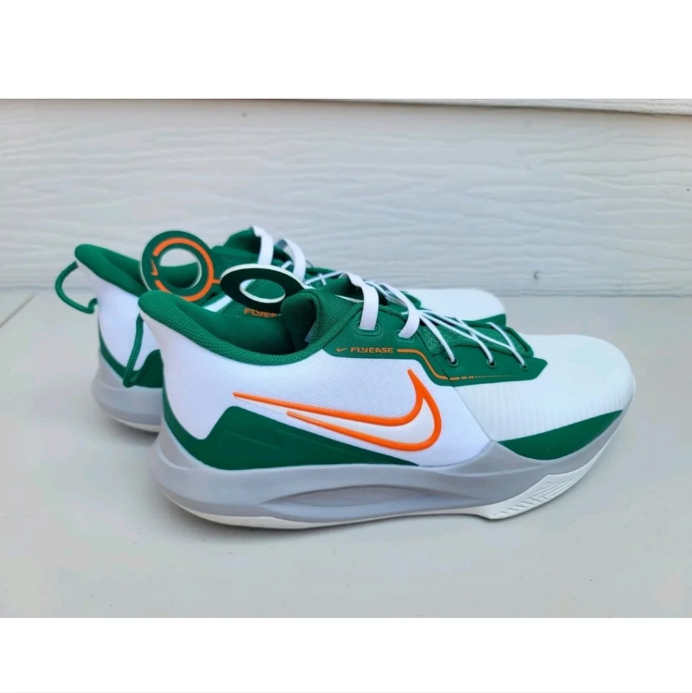 NEW NIKE Precision 6 FlyEase Malachite Safety Orange - DJ7552-100 SZ 13 - Picture 4 of 4